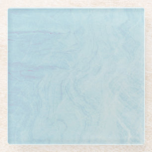 Luxury Abstract Fluid Agate Stone & Crystal Textur Glass Coaster