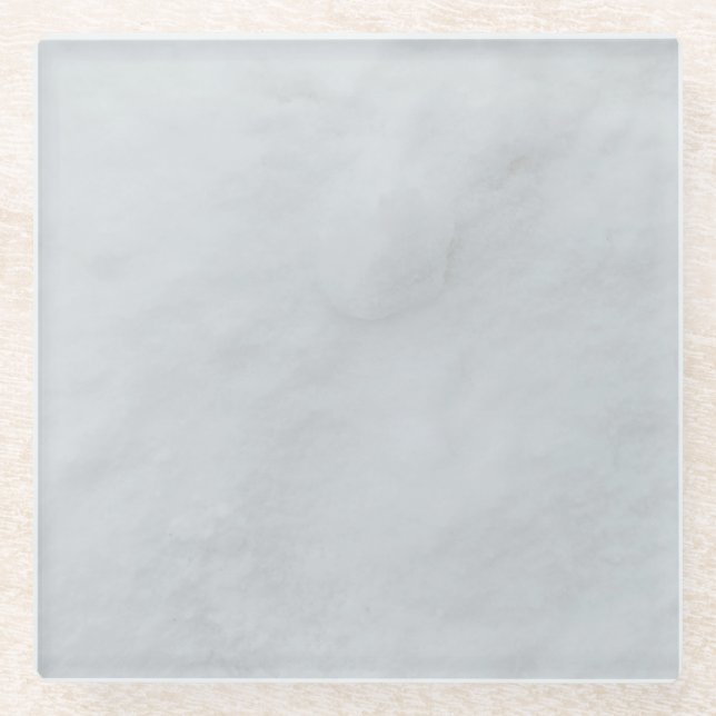 Luxury Abstract Fluid Agate Stone & Crystal Textur Glass Coaster (Front)