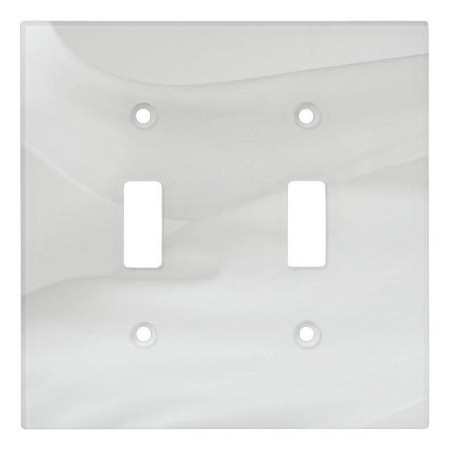 Luxury Abstract Fluid Agate Stone & Crystal Textur Light Switch Cover (Front)