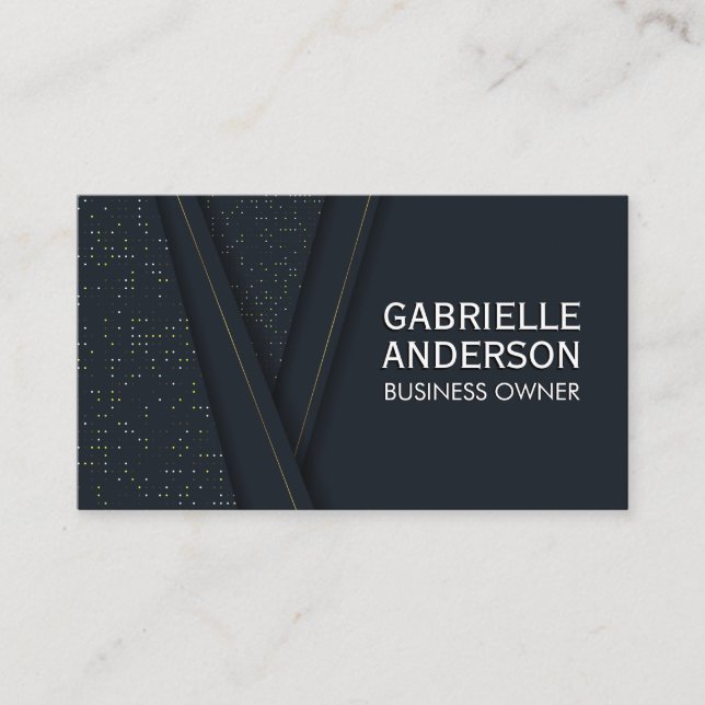 Luxury Abstract Pattern Business Card (Front)