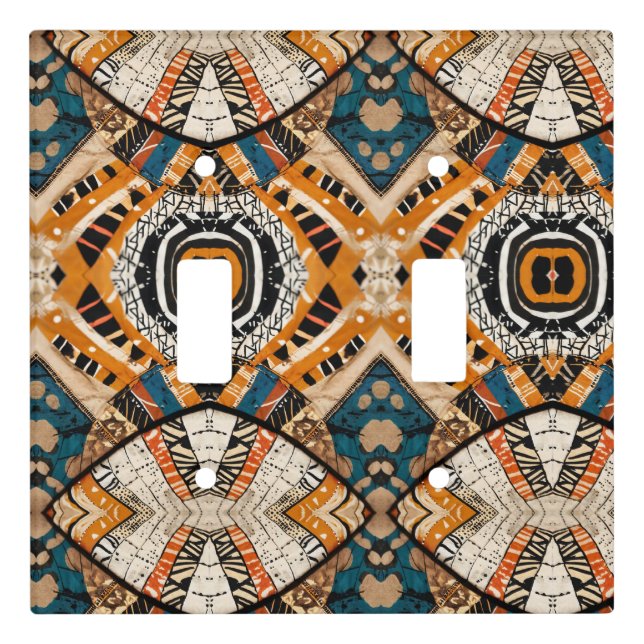 Luxury African Caribbean Heritage Light Switch Cover (Front)