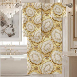 Luxury Agate Geode Towel Set - White & Gold