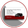 Luxury Airport Transport Taxi Service Business Card