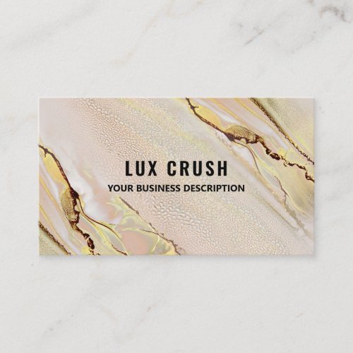 Luxury Alcohol Ink Hair Skin Beauty Business Card
