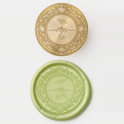 Luxury Alphonse Mocha Botanicals Wedding Monograms Wax Seal Stamp