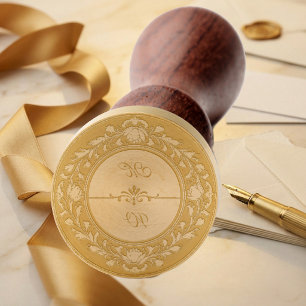 Luxury Alphonse Mocha Botanicals Wedding Monograms Wax Seal Stamp