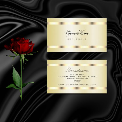 Luxury and Elegant Gold Effect Design Professional Business Card
