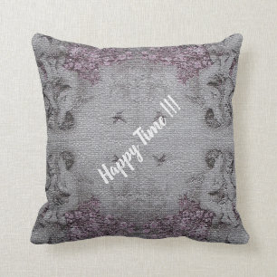 Luxury Angel Modern Vintage Floral Rose Throw Pillow