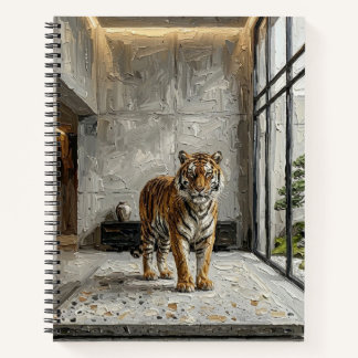 Luxury Architectural Tiger – Minimalist Fine Art N Notebook