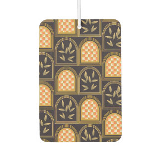 Luxury Art Deco Geometric Floral Seamless Pattern  Air Freshener
