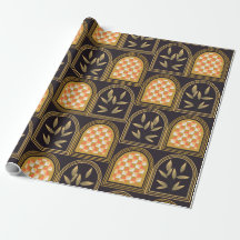 Luxury Art Deco Geometric Floral Seamless Pattern