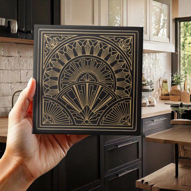 Luxury Art Deco Geometric Pat#2 ID1196 Ceramic Tile (Creator Uploaded)