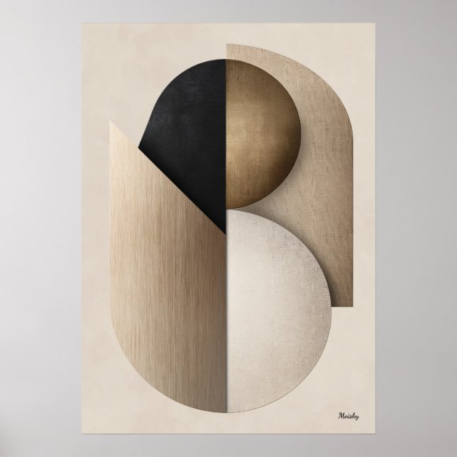 Luxury Art Deco Geometric Wall Art | Minimal (Front)