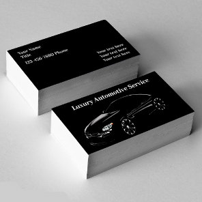 Luxury Automotive Car Services Business Card