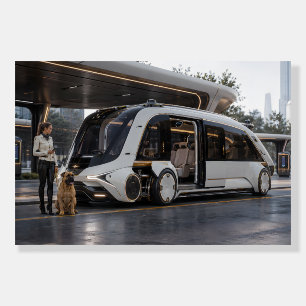 Luxury Autonomous Future Transit Vehicle Poster