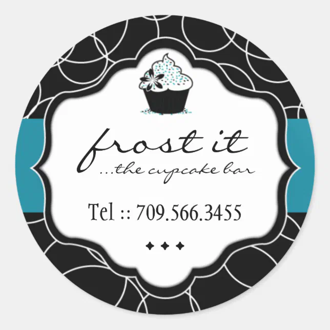 Luxury Bakery Stickers Zazzle