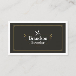 Luxury Barber Business Card Template | Modern Edit