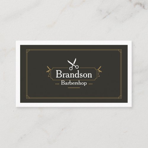 Luxury Barber Business Card Template | Modern Edit
