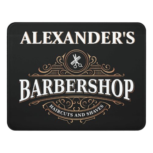 Luxury Barber Personalize Door Sign