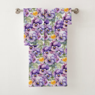 Luxury Bath Towel Set   Pamper Yourself w/ Flowers