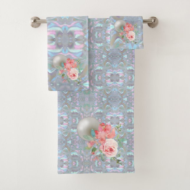 Luxury Bath Towel Set | Pamper Yourself w/ Flowers (Insitu)