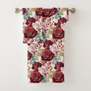 Luxury Bath Towel Set   Pamper Yourself w/ Flowers