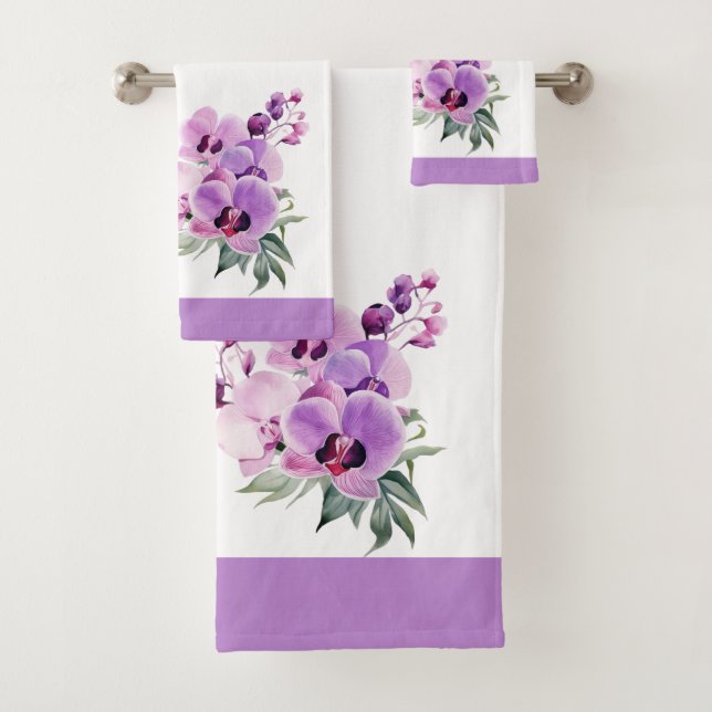 Luxury Bath Towel Set | Pamper Yourself w/ Flowers (Insitu)
