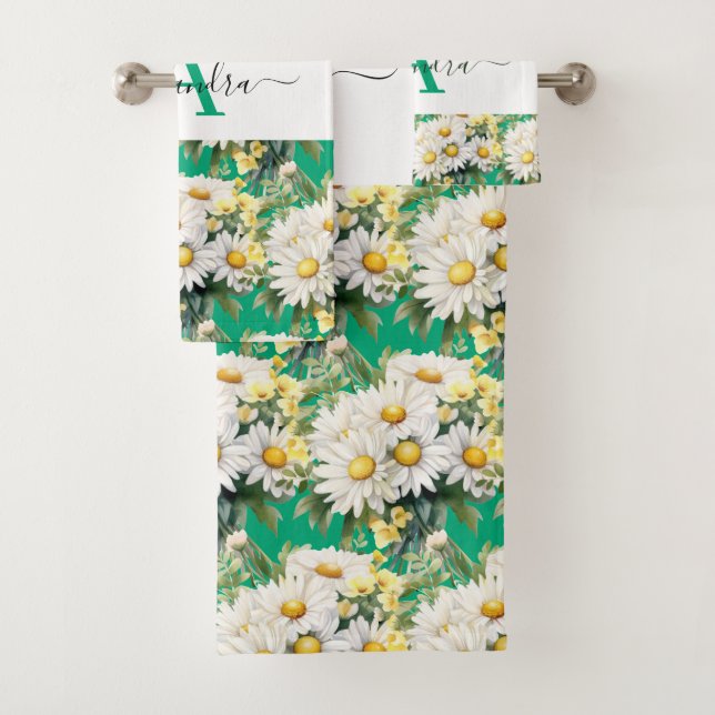 Luxury Bath Towel Set | Pamper Yourself w/ Flowers (Insitu)