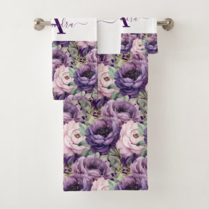 Luxury Bath Towel Set   Pamper Yourself w/ Flowers