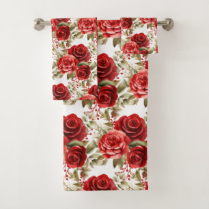 Luxury Bath Towel Set   Pamper Yourself w/ Flowers
