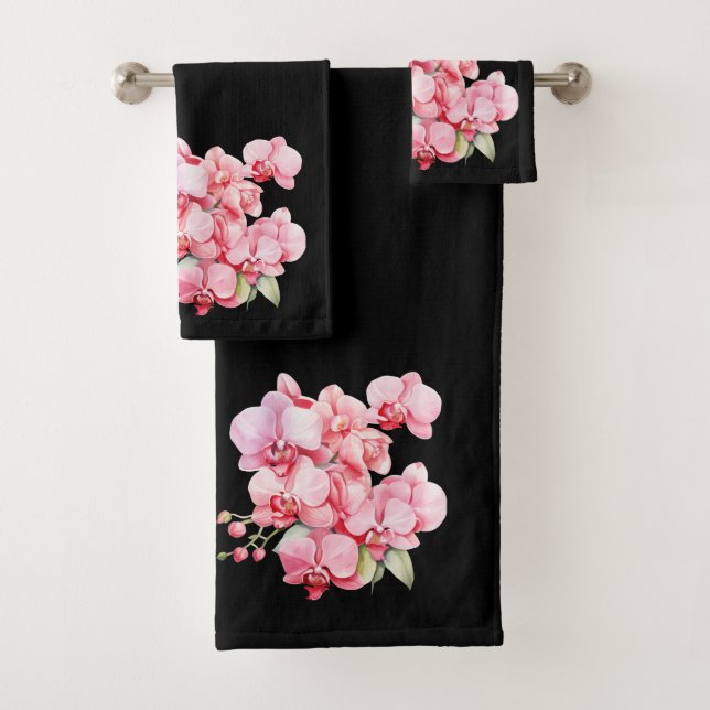 Luxury Bath Towel Set | Pamper Yourself w/ Flowers (Insitu)