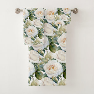 Luxury Bath Towel Set   Pamper Yourself w/ Flowers