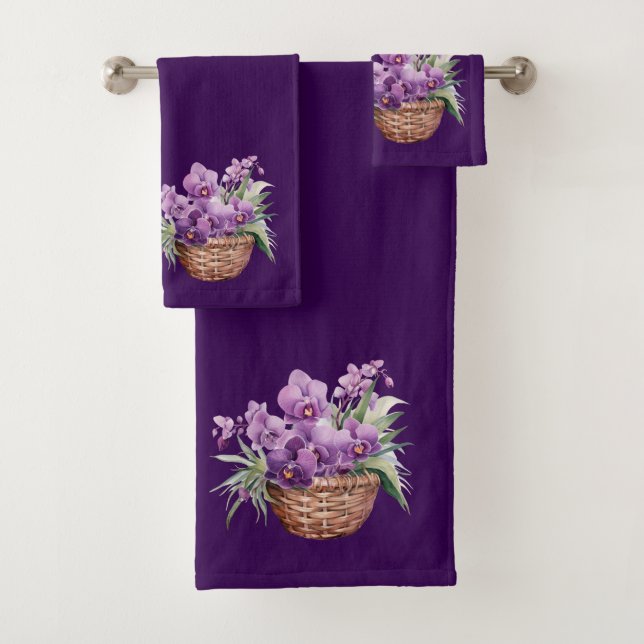 Luxury Bath Towel Set | Pamper Yourself w/ Flowers (Insitu)