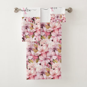 Luxury Bath Towel Set   Pamper Yourself w/ Flowers