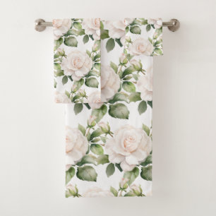 Luxury Bath Towel Set   Pamper Yourself w/ Flowers
