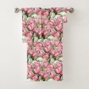 Luxury Bath Towel Set   Pamper Yourself w/ Flowers
