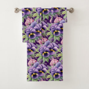 Luxury Bath Towel Set   Pamper Yourself w/ Flowers