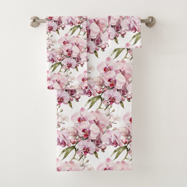 Luxury Bath Towel Set | Pamper Yourself w/ Flowers (Insitu)