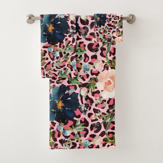 Luxury Bath Towel Set | Pamper Yourself w/ Flowers (Insitu)