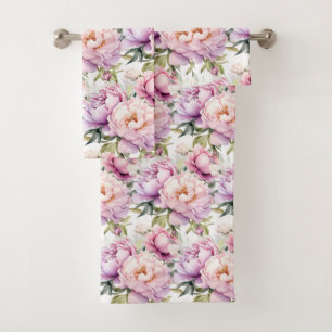 Luxury Bath Towel Set   Pamper Yourself w/ Flowers