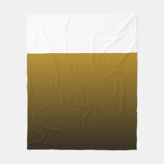 Luxury Black and Gold Gradient Fleece Blanket