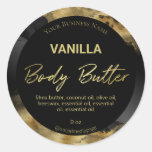 Luxury Black And Gold Ink Product Labels