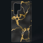 Luxury black and gold pattern glam design samsung galaxy s22 ultra case<br><div class="desc">Image of a luxury black and gold pattern,  modern glam design.</div>