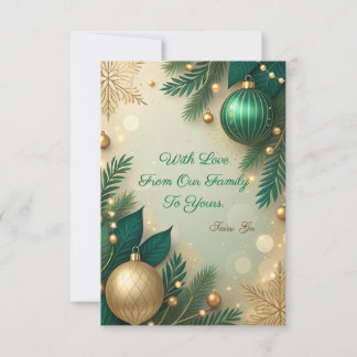 Luxury Black and Gold Thank You Card