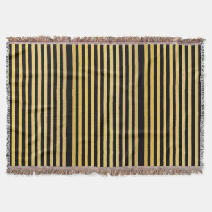 Luxury Black and Gold Throw Blanket - Soft & Cozy 