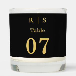 Luxury Black and Gold Wedding Scented Candle