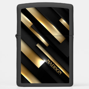Luxury Black and Gold Zippo Lighter