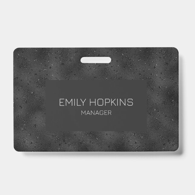 Luxury black background badge (Front)