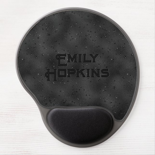 Luxury black background mouse pad (Front)