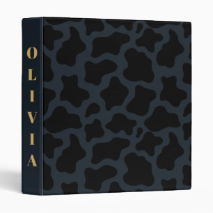 Luxury Black Camo Pattern 3 Ring Binder